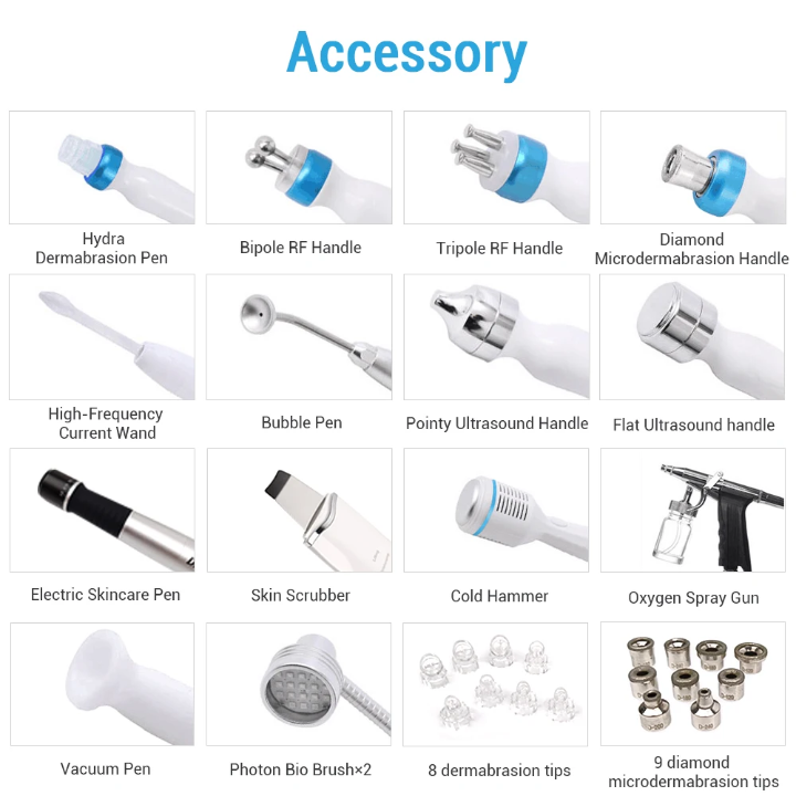 14-in-1 Hydra Beauty accessories